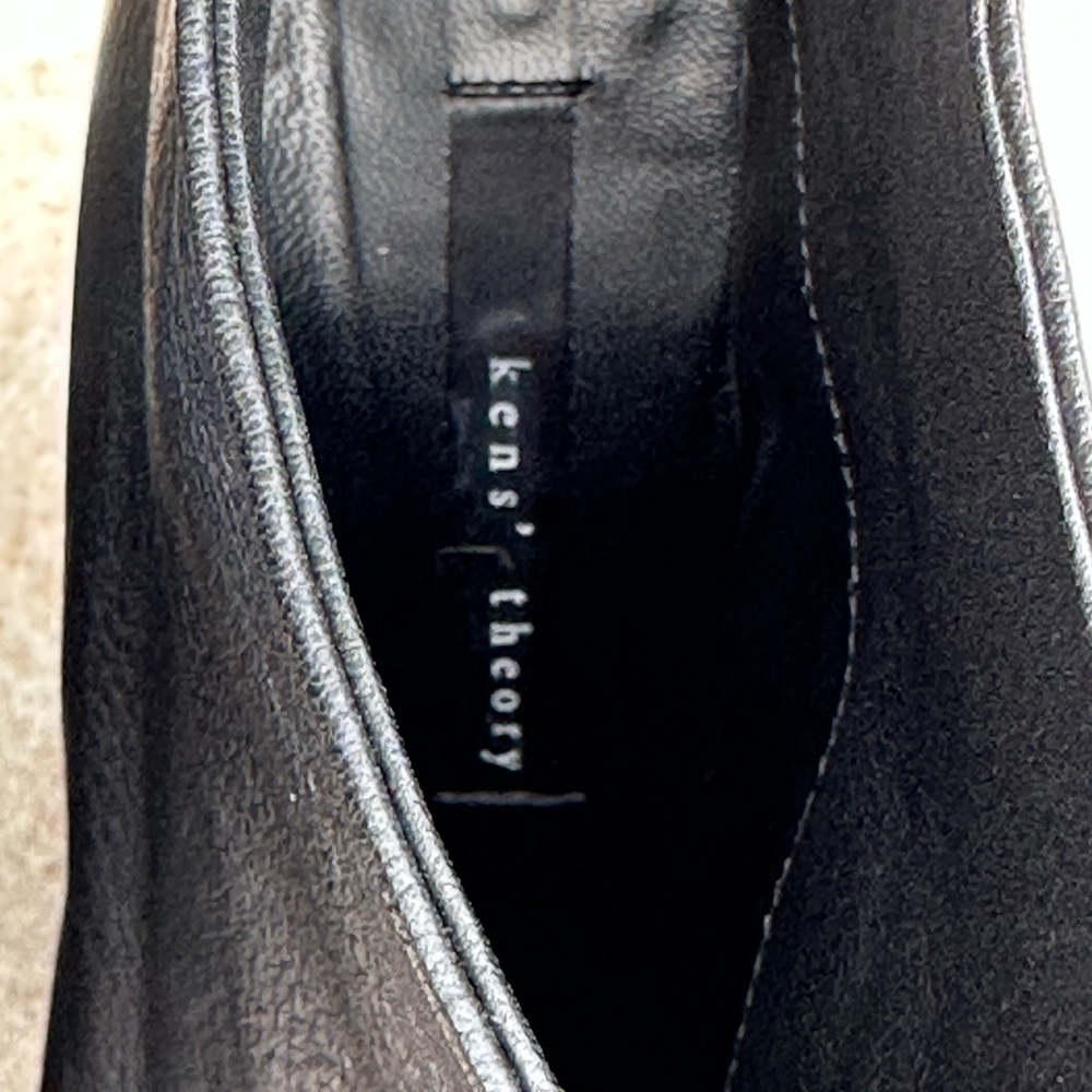 Theykens' Theory Black Leather Boots Women's - Picture 7 of 16